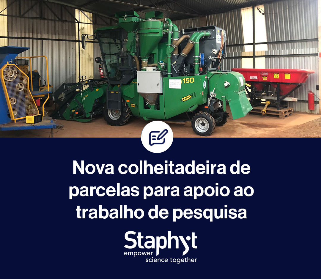 Nova colheitadeira de parcelas chega à estação experimental de Formosa – GO